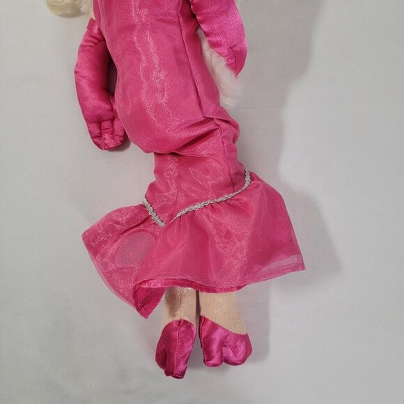 Disney Store MUPPETS Miss Piggy hot pink dress faux fur plush toy Most Wanted - Picture 6 of 7